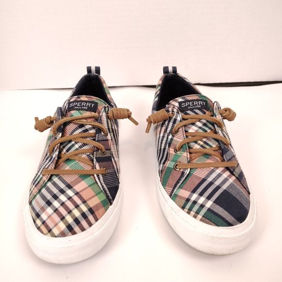 Sperry Top Sider Crest Vibe Washed Plaid Size 8.5 Women's Boat Shoe - Picture 2 of 8